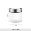 European Transparent Glass Storage Jar Kitchen Tea Coffee Bean Storage Bottle Moistureproof Sealed Jar Metal Lid Home Decoration