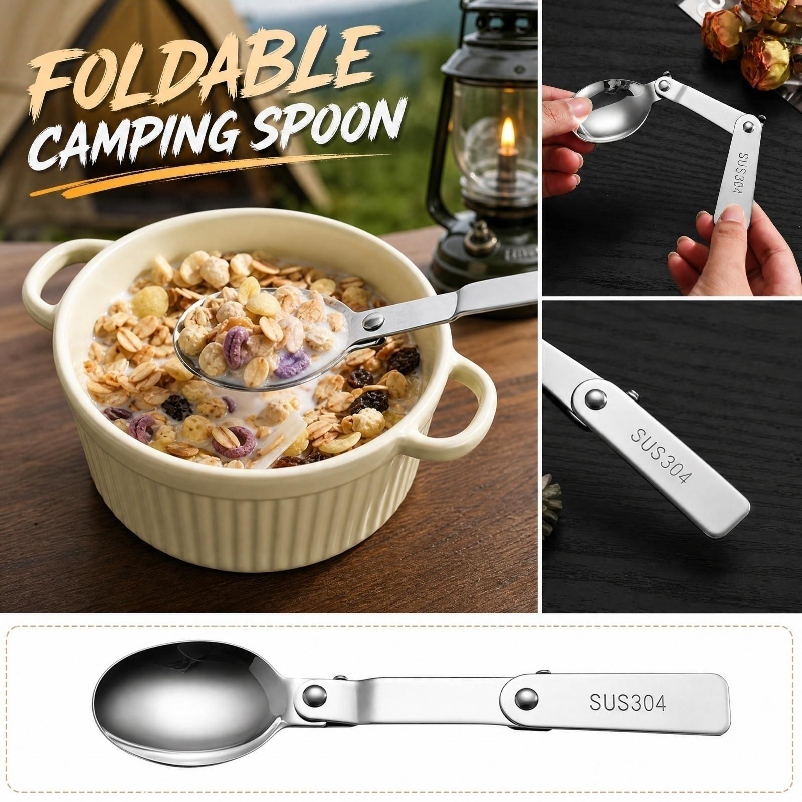 Portable Folding for Hiking Travel Outdoor Dining one size