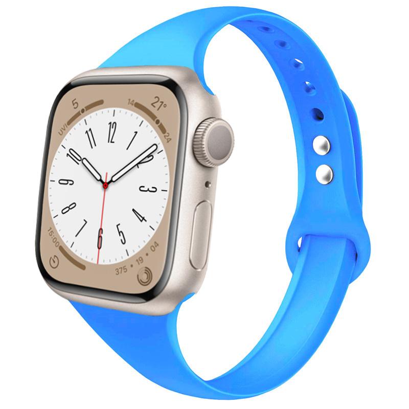 Slim strap for Apple watch ultra 2 3 band 49mm 46mm 44mm 41mm 45mm correa Silicone bracelet iWatch series 11 8 7 3 9 10 SE 40mm