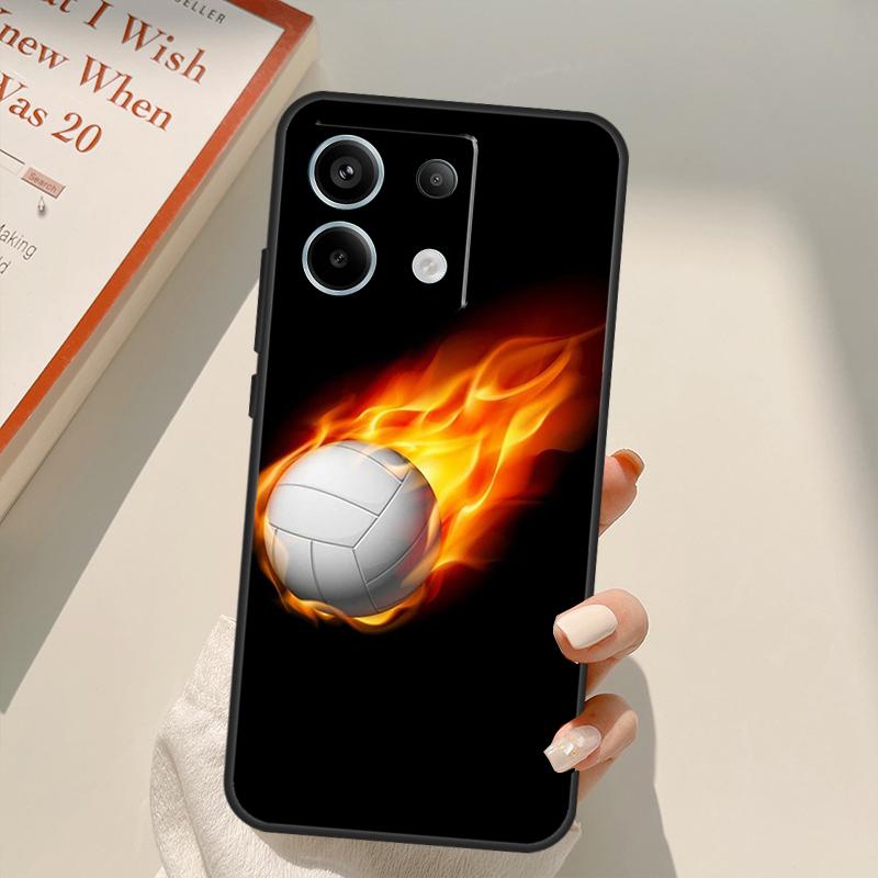 Volleyball Sport Funda For Xiaomi Redmi Note 13 14 9 10 12 11 15 Pro Plus Case For Redmi 15 C 12C 13C 14C 10C