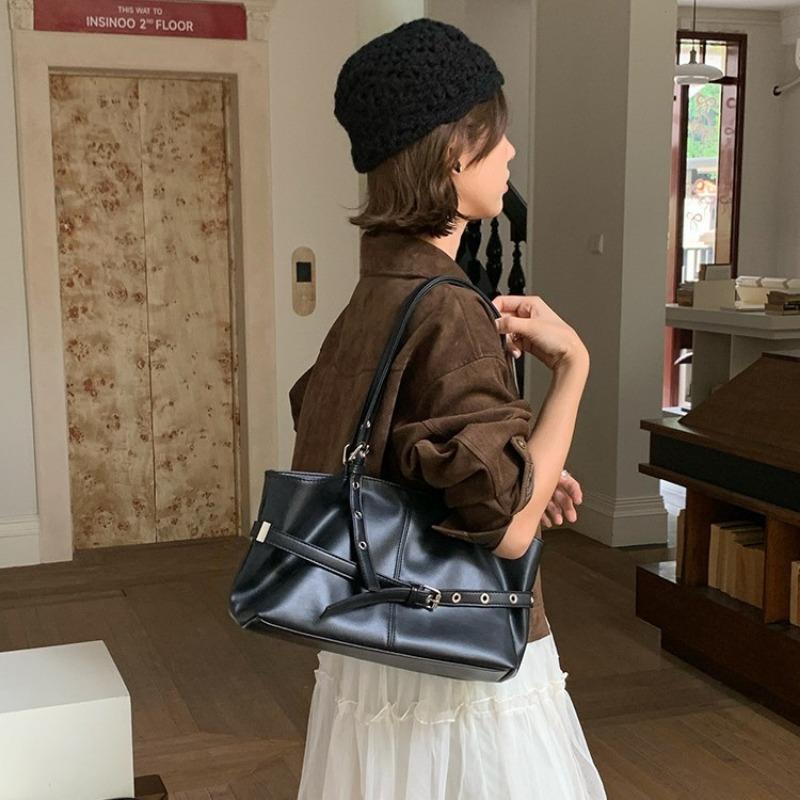 Unterarmtasche, Pendler-Mehrzweck-Tragetasche mit großem Fassungsvermögen, Schultertasche im Motorradstil