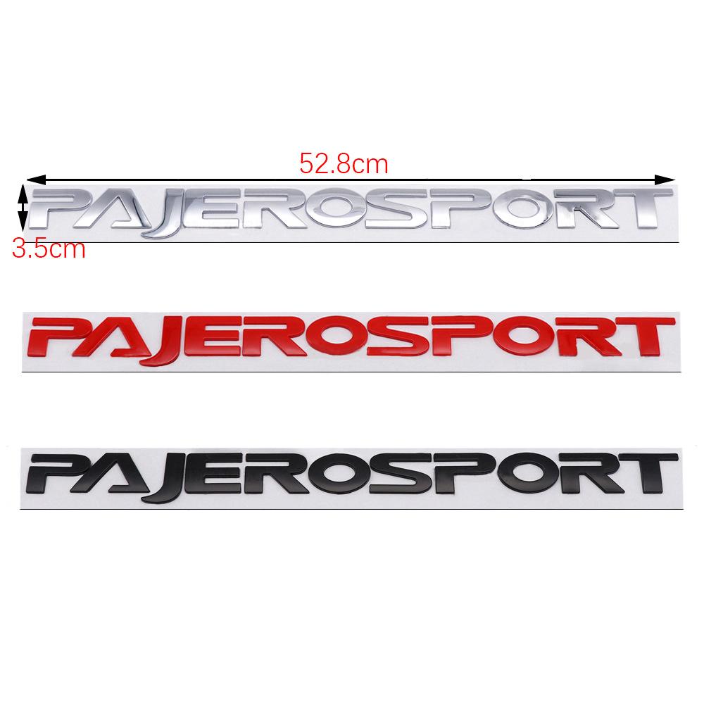 Car Head Hood Letters Logo Words Decals Sticker For Mitsubishi Pajero Sport Emblem Badge Styling Decoration Accessories