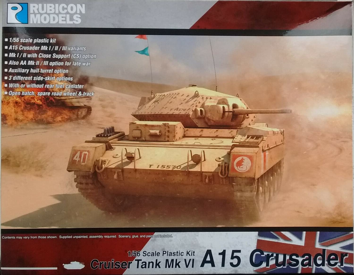 

Rubicon Models RUBICON MODELS A15 Crusader RB0025 Пластиковая модель 1/56 MKI/I CS/II/II CS/III/AA