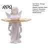 Desktop Organizer Angel Figurine Storage Tray Elegant Jewelry Exquisite Resin Statue Decorative