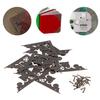 10pcs With Screws Antique Box Corner Protector Metal Wood Box Corner  Cabinet Edge Protection