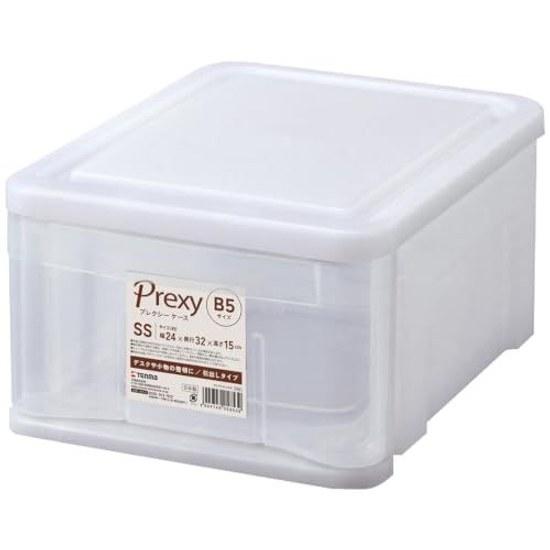 Tenma transparent simple accessory storage case made Japan Plexy stackable box drawer clear color natural size SS dimensions 24cm width 32cm depth