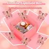 High Quality Anniversary Surprise Flying Butterfly Box Happy Birthday Pop Up Explosion Creative Bounce Box Party Decorations