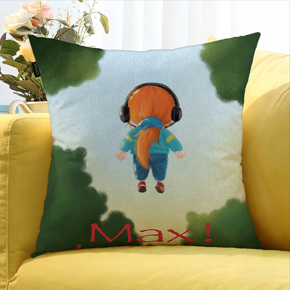 Sadie Sink Stranger World Various Sizes Square Pillow Case For Car Home Bedchamber Decor