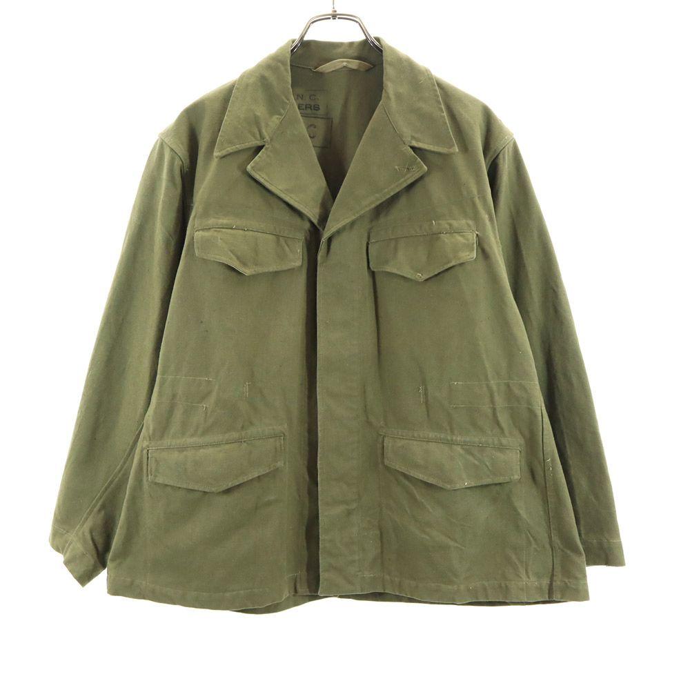 FRENCH ARMY 40s M47 1st Cotton Twill Military jacket khaki Men's Used