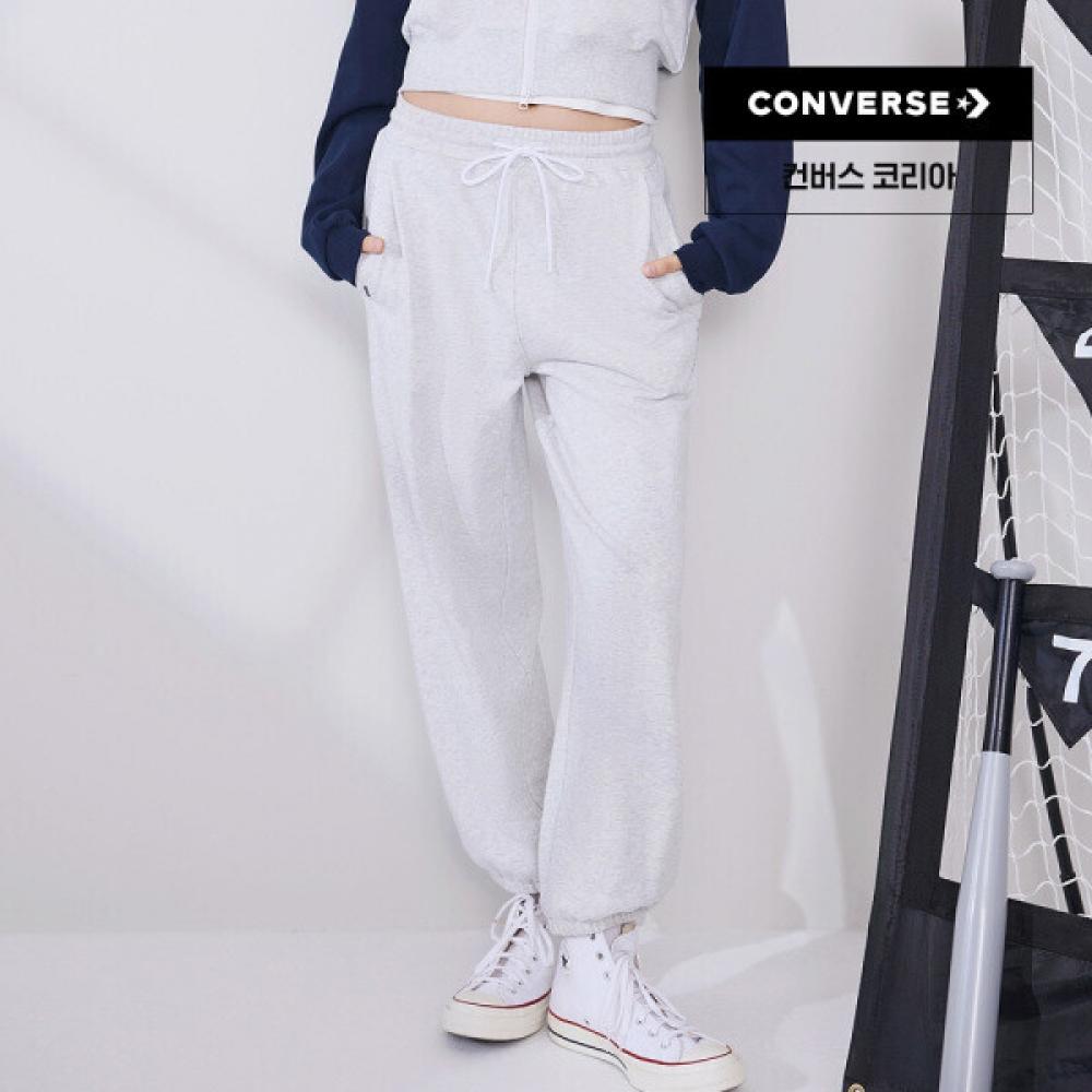 Converse Light Retro Gray Fleece Jogger Wcj449 Ggn 70