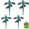 4pc Automatic 360 ° Rotating Garden Lawn Sprinkler Three-Fork Sprinkler Head  Garden SprinklerRotating Lawn Sprinkler For Yard