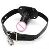 Open Mouth Gag, Penis Plug Oral Dildo Mouth Gag SM Bondage Restraints Sex Adult Game Toys for Couples