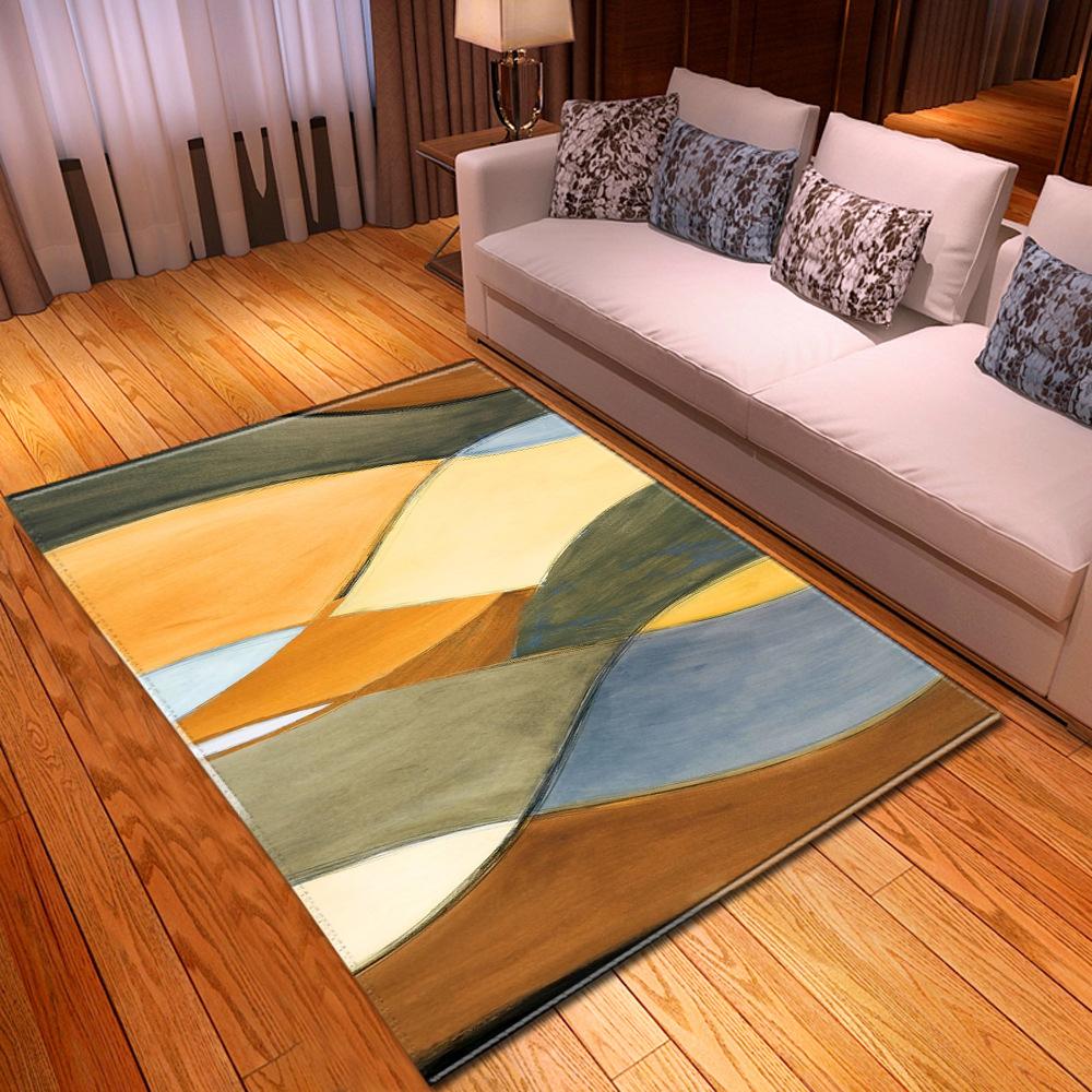 Abstract Daisy Art Large Carpet Living Room Floor Mat Colorful Pattern