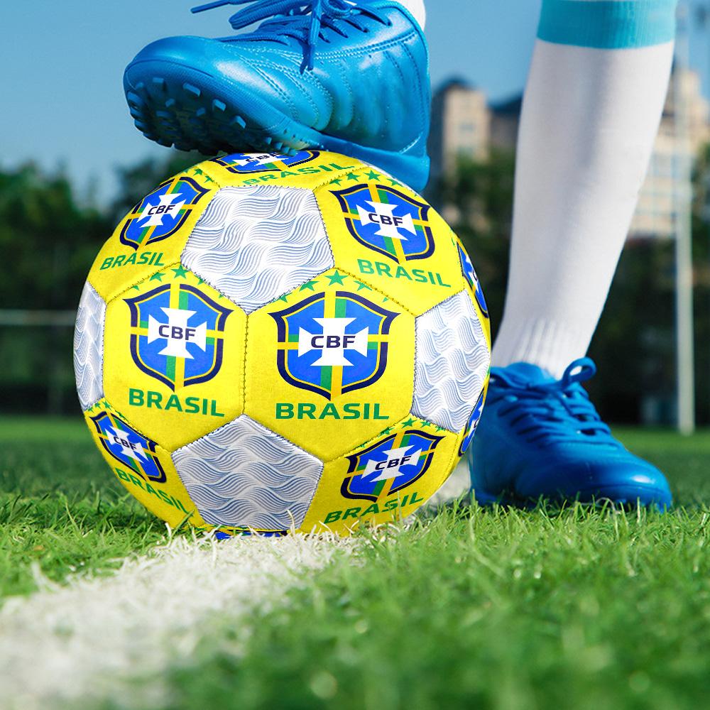 1 Stück Brasilianischer Fußballverband CBF Fußball Fußball Größe 5 Hallenfußball Mode Bunt Hinterhofspiel - Großartig für Sportfans Geschenk