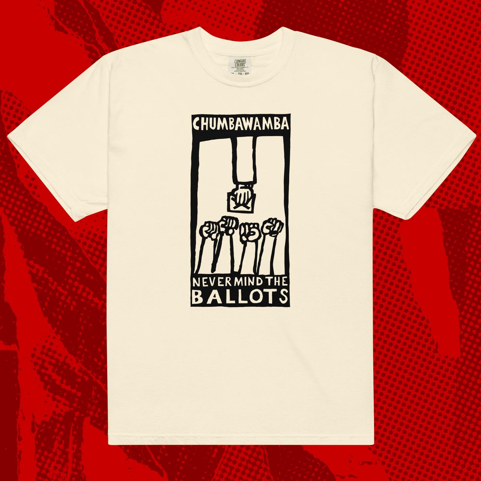 Chumbawamba Ballots Shirt | Anarcho Punk Crass Against Me Zounds L