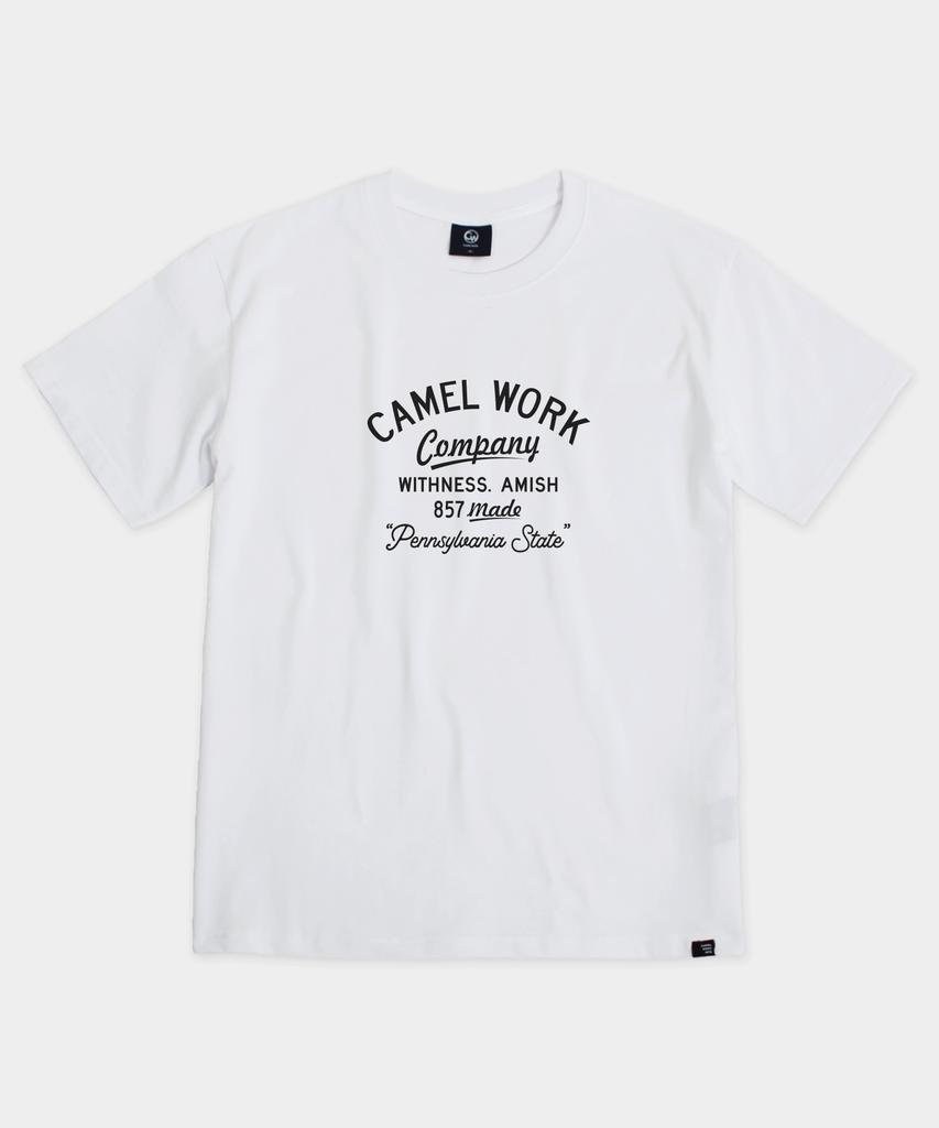 CAMEL WORK Witness A. Short Sleeve T-Shirt (White)