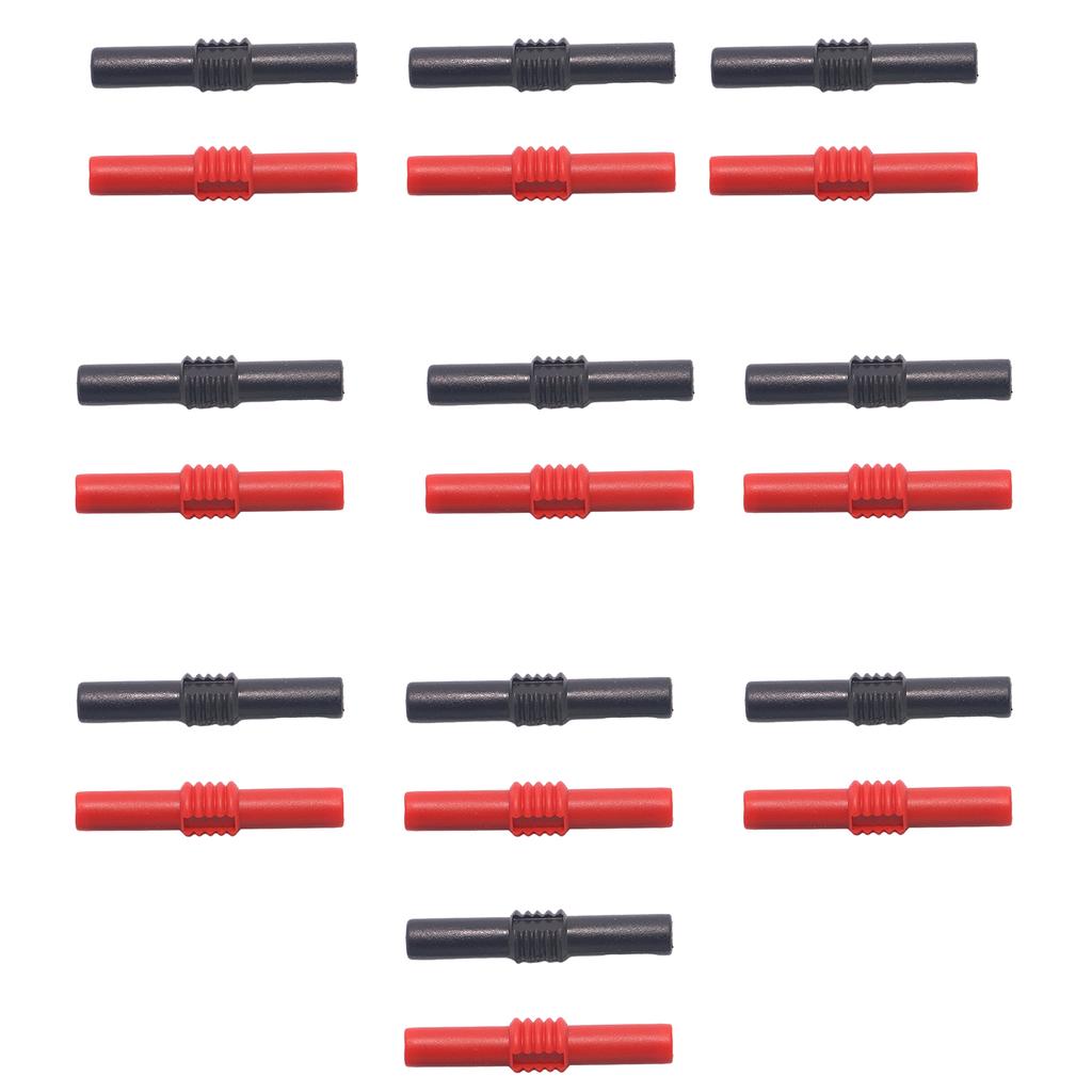 20Pieces 4mm Banana Socket Female to Female Adapter Coupler Connector Extension Insulated Banana Plug Connectors