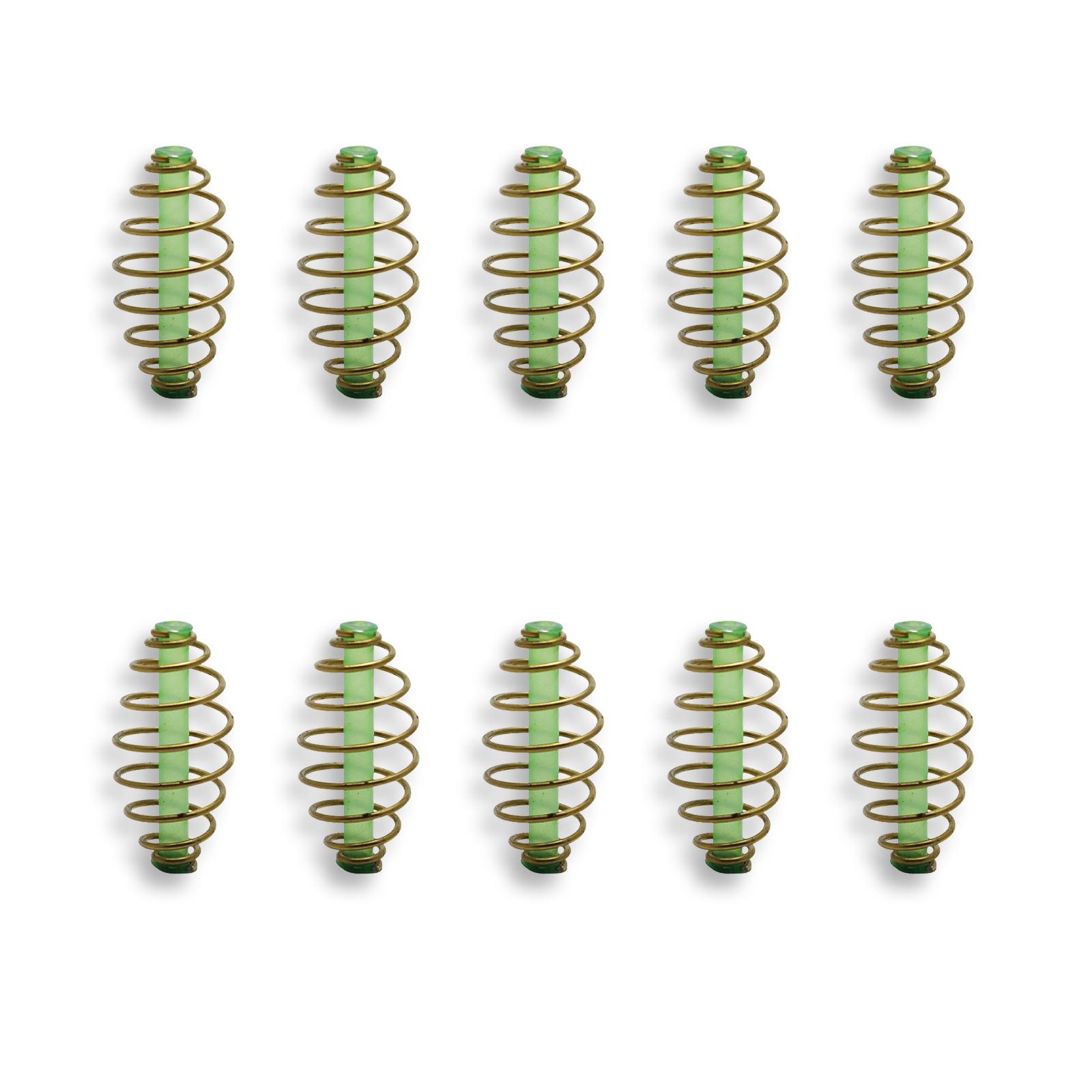 

10 шт. Рыболовная пружинная кормушка, оборудование для ловли карпа, инструменты, кормушка, корзина, метатель приманки, катушка, встроенная кормушка для метода S