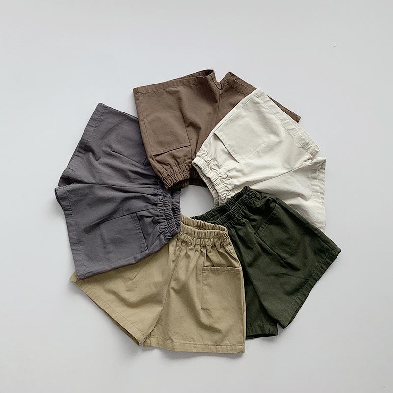 Children's Shorts Summer Versatile for Boys and Girls Korean Retro Pants Trendy Children's Clothing