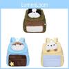 Cartoon Otter Plush Backpack For Girls And Boys With Large Capacity And Stylish Design