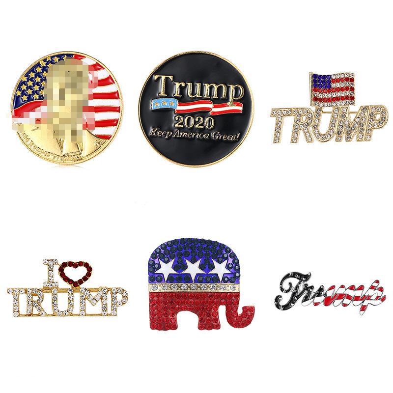 2025 neue Unabhängigkeitstag-Flaggen-Brosche, heiß verkaufende amerikanische Wahl-Korsage, Modetrend Bekleidungszubehör