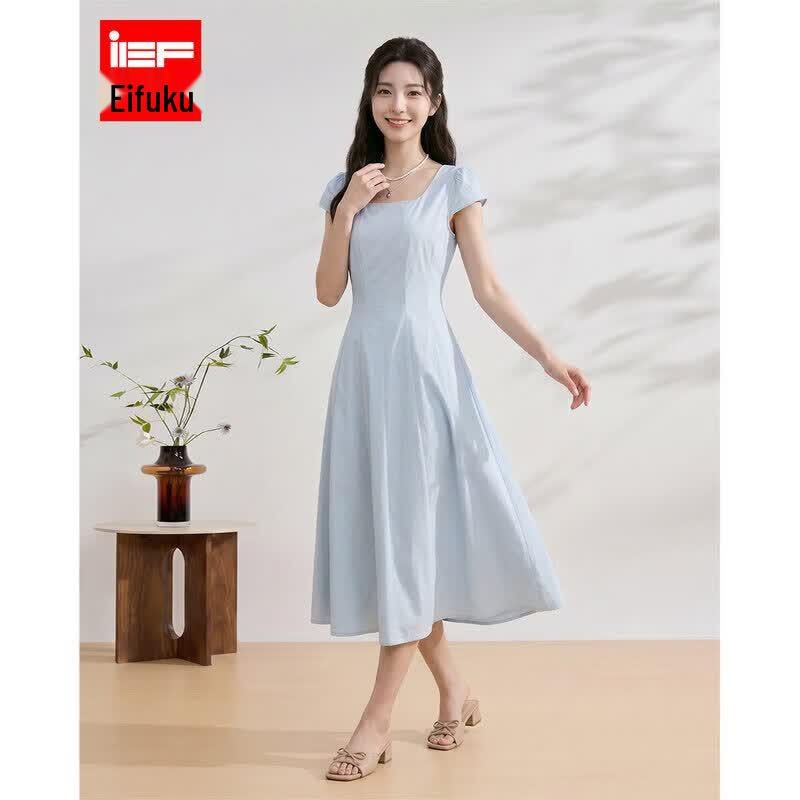 IEFIEF Women s Elegant Summer Midi Dress M