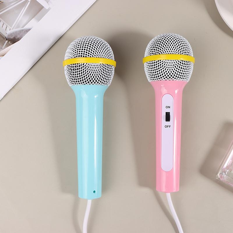 Microfono Cablato Leggero Macchina per Cantare Casa Bambini Giocattolo Musicale Facile da Usare Senza Batteria Portatile Microfono Portatile