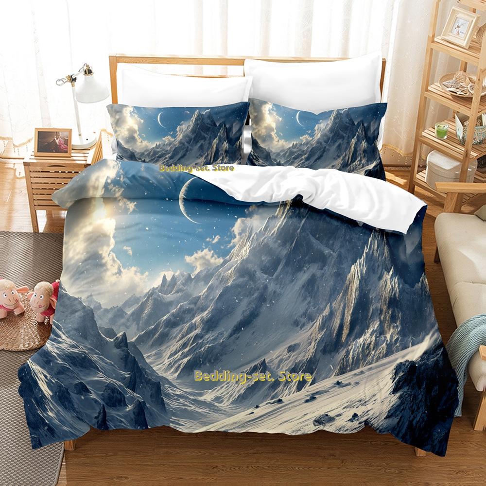 

Pink trees Artistic Landscape Bedding Set Single Twin Full Queen King Size Bed Set Adult Kid Bedroom Duvetcover Sets Bed Sh EU Single(135x200cm)