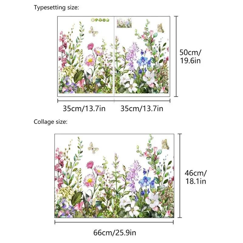 

2Pcs/set DIY Wall Decals Mural 3D PVC Wall Stickers Flowers Wall Stickers For Living Room Bedroom Kitchen Home Decor Wallpaper