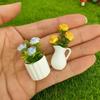 Simulation Green Potted Plants Miniature For Dollhouse Micro Landscape Scene DIY Home Table Decor