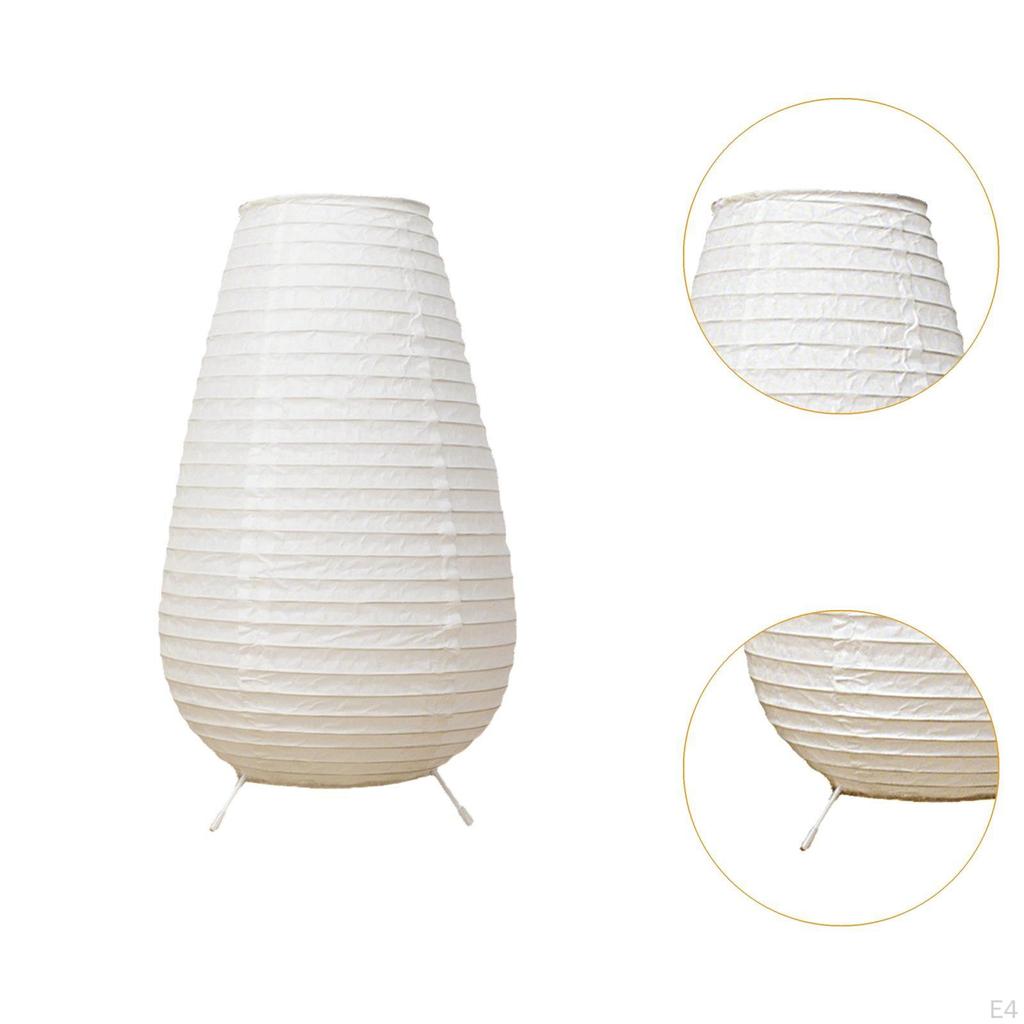 Paper Table Lamp Ambient Lighting Japanese Desk Light Practical for Bedside