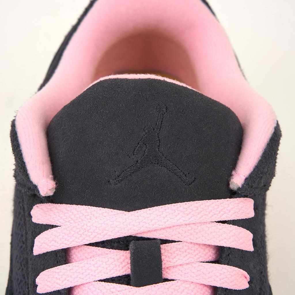 Jordan Moda Cancha Vuelo Cómodos Antideslizantes Duraderos Zapatillas de Baloncesto Retro de Caña Baja Hombre zapatilla Negro Rosa HF3255012