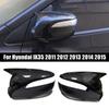 For Hyundai IX35 2011 2012 2013 2014 2015 Car Rearview Side Mirror Cover Wing Cap Exterior Door Housing Shell Trim ABS Sticker