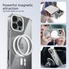 For iPhone 16 Pro Max Case Compatible with MagSafe Anti Scratch Clear TPU PC Phone Back Cover