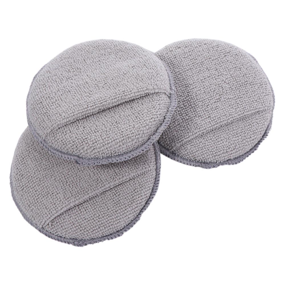 6pcs Double-sided Wax Applicator Pads Machine washable Ultra-Soft Cleaning Pads Rags Household Easy To Clean