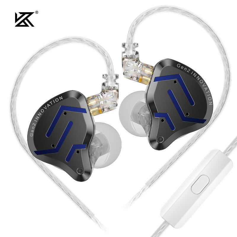 KZ ZSN PRO 2 Wired Earphones 1BA+1DD Hybrid Drive IEM In Ear Monitor Earbuds HiFi Bass Sport Headphones Gaming Headset With Mic