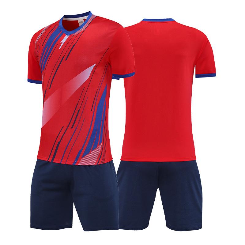 Summer Short-sleeved Football Jersey Set Adult Children's Quick-drying Jersey Team Competition Jersey
