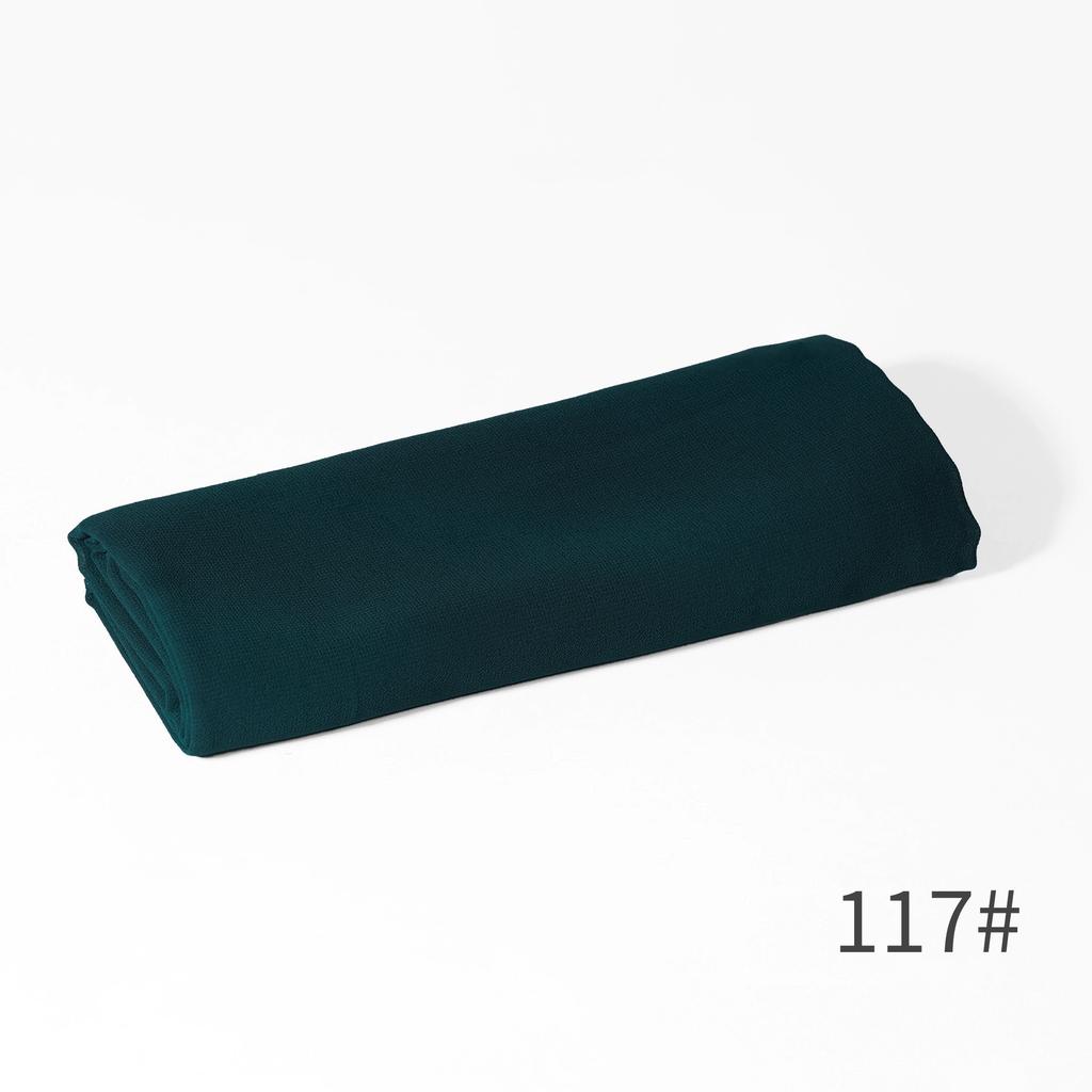 - New Monochrome Pearl Chiffon Bubble Towel Women'S Scarf Long Scarf Windproof And Sand-Proof Four-Season Scarf