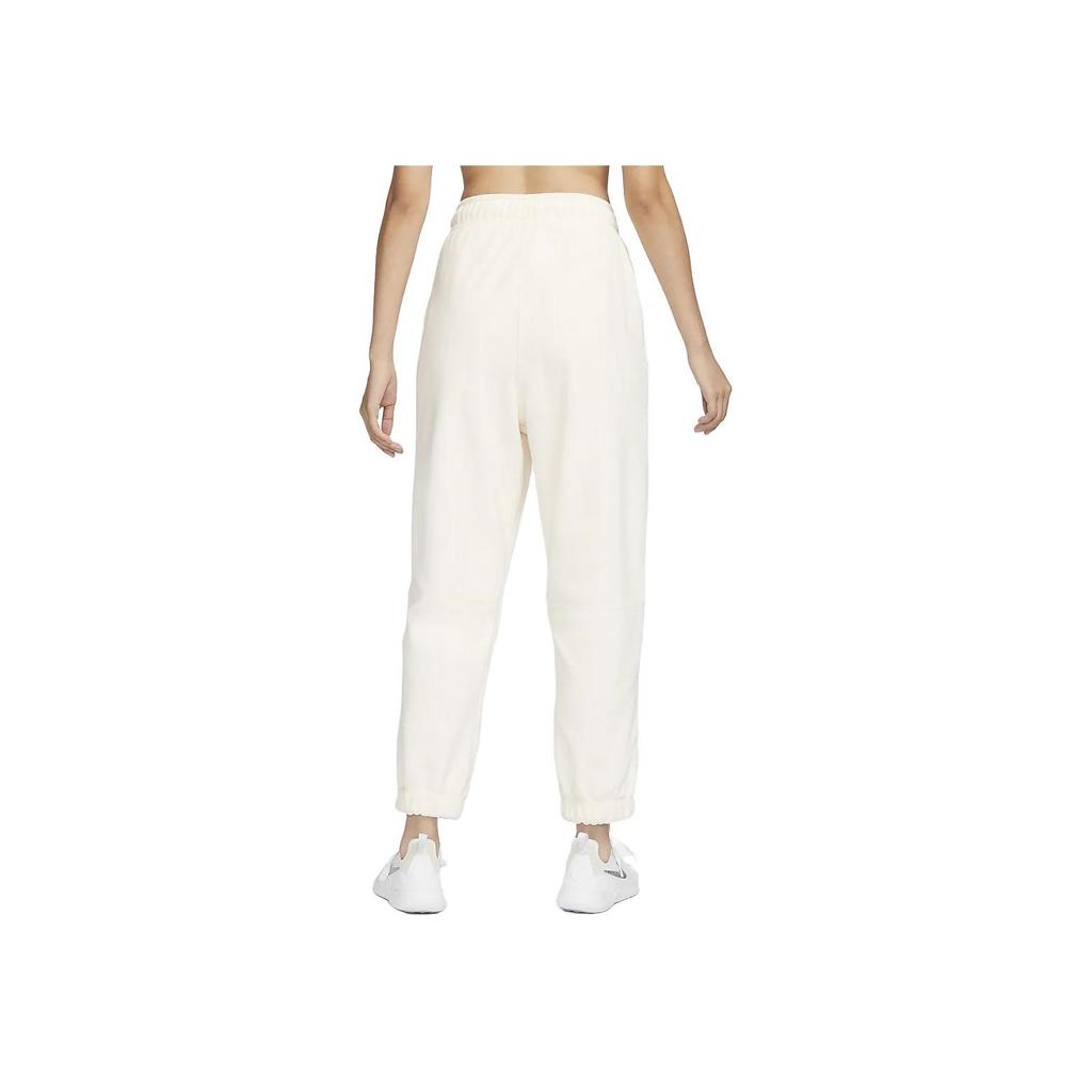 Nike Therma-Fit One Solid Color Drawstring Loose Casual Knit Sports Pants Women Pants Light-Ivory FB5579-110