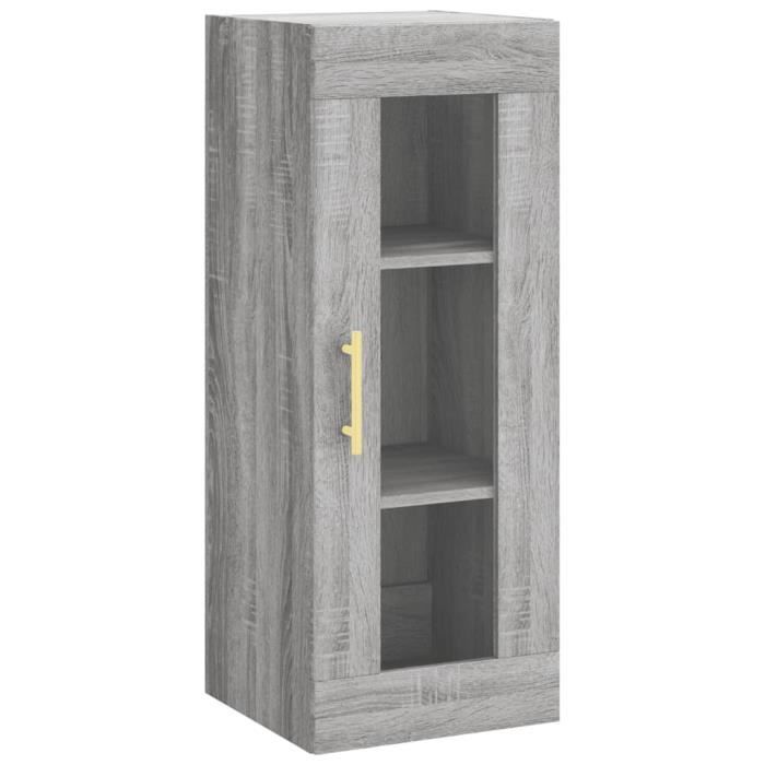 VidaXL Armoire murale sonoma gris 34,5x34x90 cm 828906