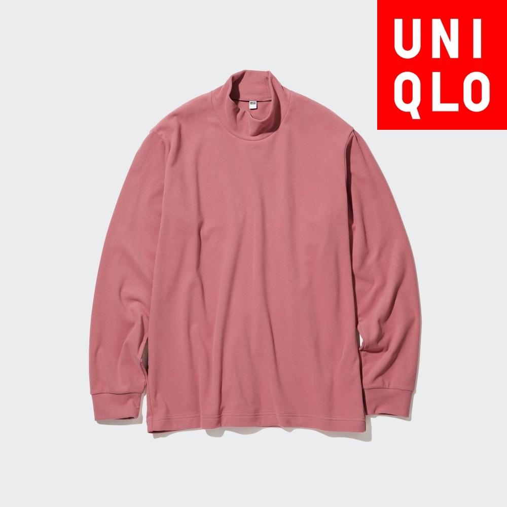 

Флисовая футболка UNIQLO стрейч дымчатого цвета с длинными рукавами 08 DARK GRAY/Men S