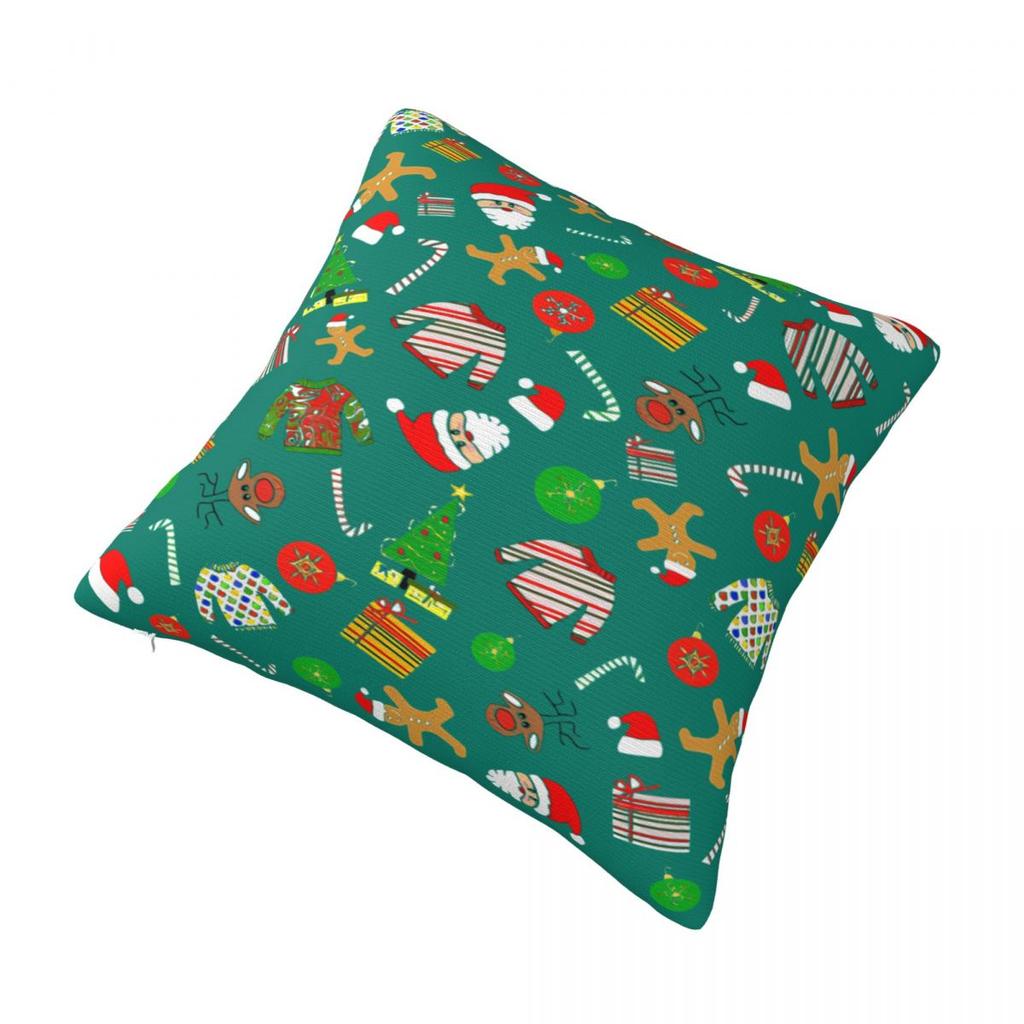 Christmas Humor Pillow Case Cushion Cover Soft Graphic Pillow Cover Cute Funny Pillowcases For Sofa Car Home Decor