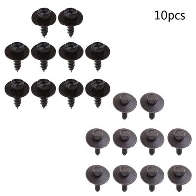 10pcs Car Durable Engine Cover Undertray Splashguard Wheel Arch Torx Self-tapping Screw for