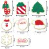 4pcs/lot Christmas Series Embroidery Patches Santa Snowflake Cartoon Shape Iron On Patch For DIY Sewing Garment Bags Decoration