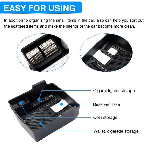 Karltys Compatible with Center Console Organizer Toyota Corolla 2019-2026/ Corolla Cross 2022-2026 Accessories Middle Console Tray Car Armrest