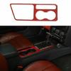Console Gear Shift Panel Cover Trim Frame For Dodge Challenger 09-14 Red Carbon