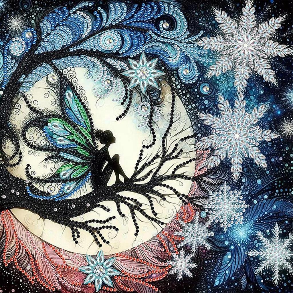 Angel 5D DIY Special Shape Crystal Partial Diamond Painting Kit Home Wall Decor