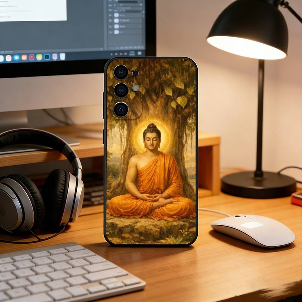 

Siddhartha Gautama Phone Case For Samsung S25,S24,S21,S22,S23,S30,Ultra,S20,Plus,Fe,Soft Silicone Black Cover Samsung S26Plus
