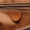Used CELINE Macadam Shoulder Bag PVC Coated Canvas Leather Brown Used Women