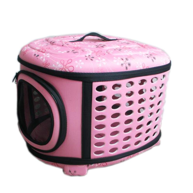 EVA Pet Carrier: Fashionable, Breathable, Foldable Backpack for Cats & Dogs Large 45*38*32cm